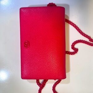 Gucci GG monochrome Mini Chain Bag Bright Reddish Pink